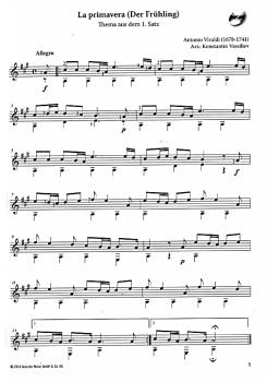 Preview: Vassiliev, Konstantin: Classical Highlights für Gitarre solo, Noten Beispiel