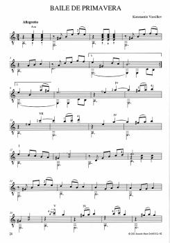 Preview: Vassiliev, Konstantin: La Guitarra Música española, Noten für Gitarre solo, Beispiel