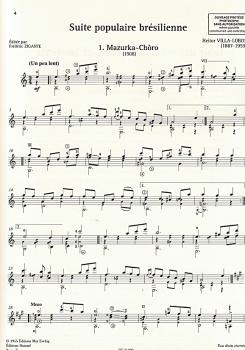 Preview: Villa-Lobos, Heitor: The Best of - En huit morceaux, Gitarre solo, Noten Beispiel