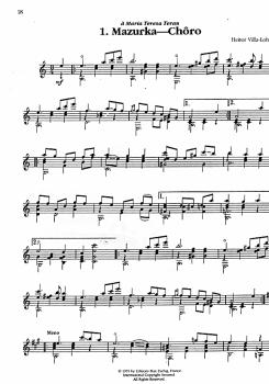 Preview: Villa-Lobos, Heitor: Collected Works für Gitarre solo, Noten Beispiel