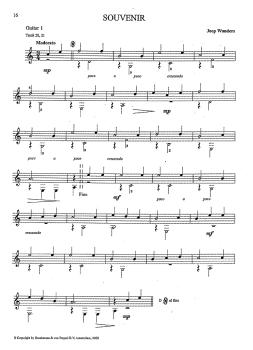Preview: Wanders, Joep: Go for C-Duets! - leichte Gitarrenduos, Noten Beispiel Gitarre 1