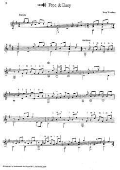 Preview: Wanders, Joep: Pro Tirando, Stücke für die rechte Hand auf der Gitarre, solo Noten Beispiel