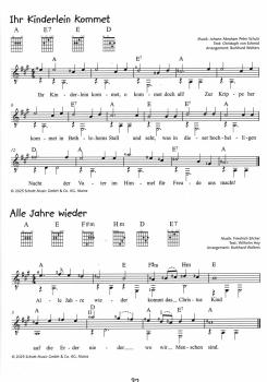 Preview: Wolters, Burkhard: Alles Gitarre! - Weihnachtslieder für 1-2 Gitarren, Noten Beispiel