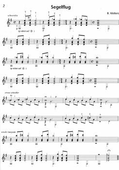 Preview: Wolters, Burkhard Buck: Segelflug - 21 Fantasiereisen für Gitarre solo, Noten Beispiel