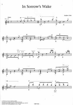 Preview: York, Andrew: 8 Dreamscapes für Gitarre solo, Noten Beispiel