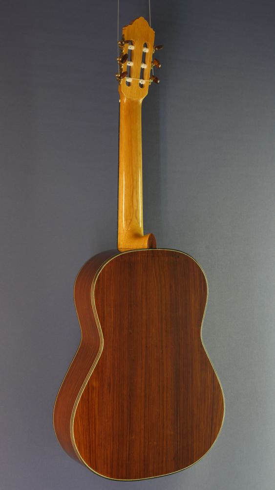 Andres D. Marvi Classical Guitar spruce rosewood, scale 65 cm,  year 2021, Luthier Guitar, back view