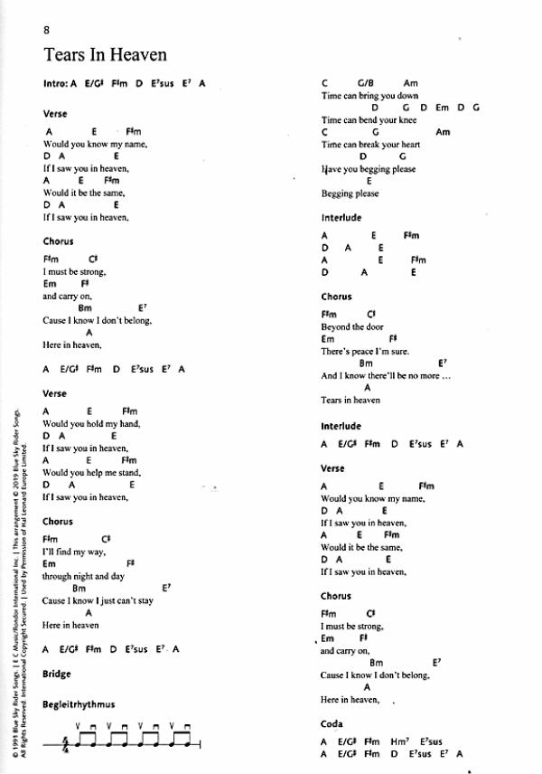 Ansorge, Peter, Szordikowski, Bruno: Rock Hits für Classical Guitar, Songbook, sheet music sample
