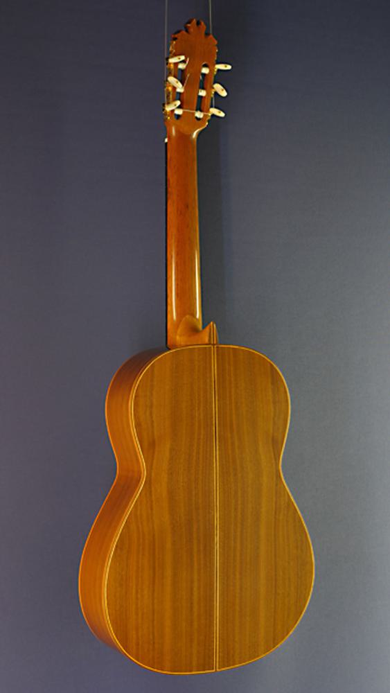 Antonio Ariza, Konzertgitarre Fichte, Nussbaum, spanische Meistergitarre, Rückseite