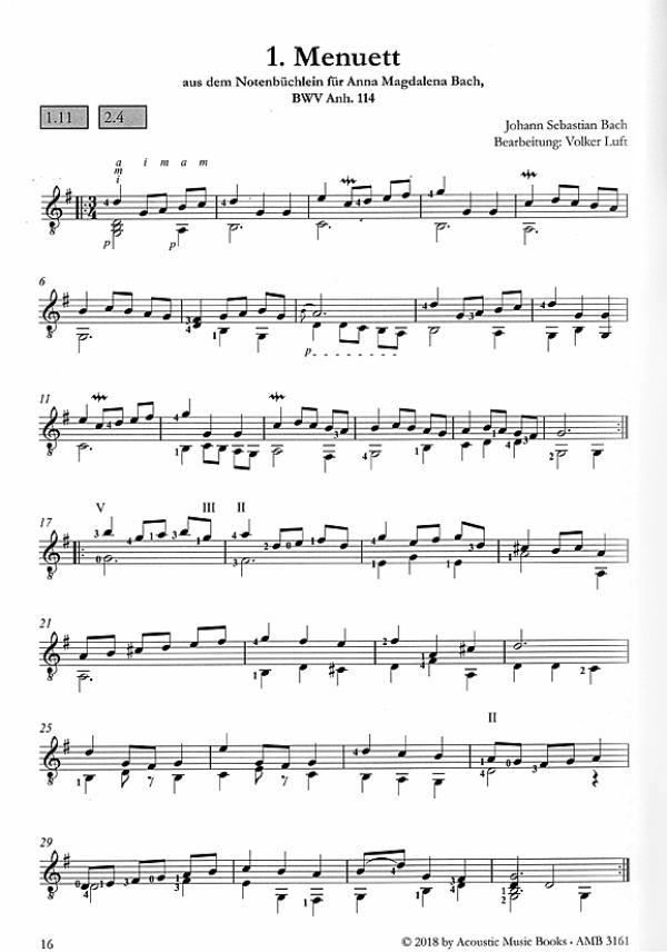 Bach, Johann Sebastian: 40 Masterworks für Gitarre in Noten Beispiel