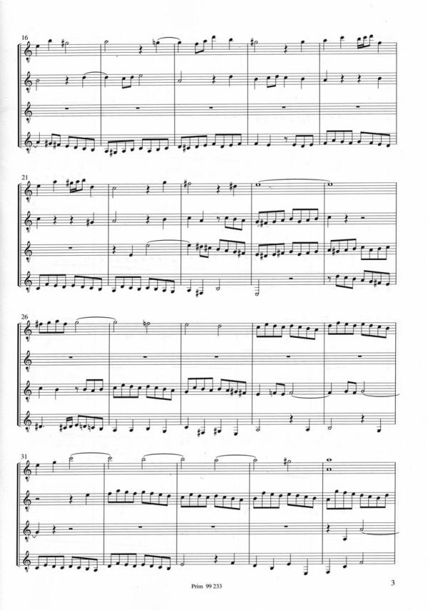 Bach, Johann Sebastian: Contrapunctus No. 9 from The Art of Fugue for guitar quartet or guitar orchestra, sheet music sample