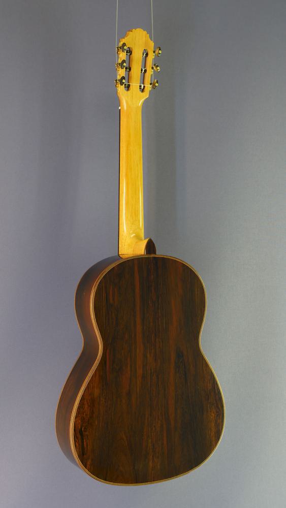 Bernd Martin 40 Aniversario, classical guitar spruce rosewood, scale length 65 cm, built in 2016, Luthier Guitar - anniversary model No. 2, back view
