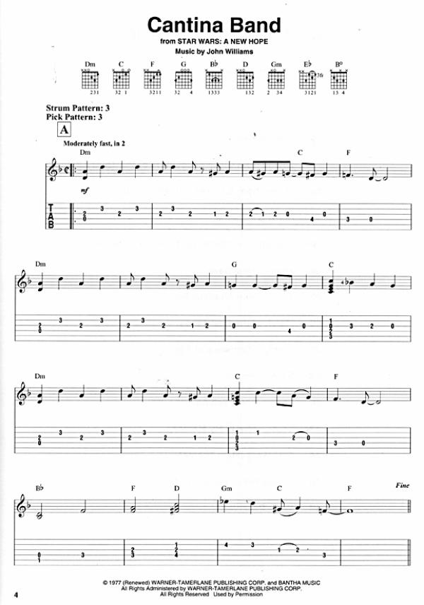 Best of John Williams for Guitar solo, Songbook, Movie Themes, sheet music sample