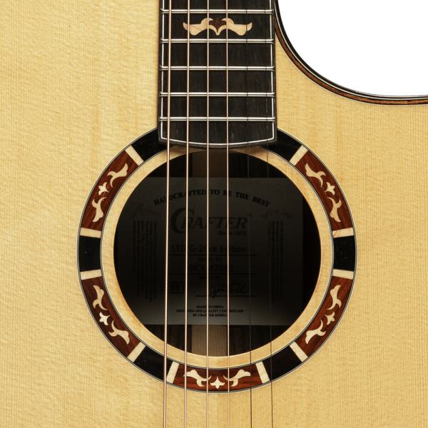 Crafter STG G20 CE edition Acoustic Guitar with pickup, solid spruce top, Auditorium shape, cutaway