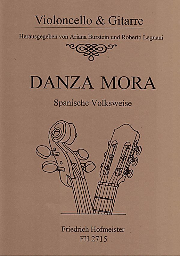 Danza Mora, Spanish folk tune for cello and guitar, sheet music