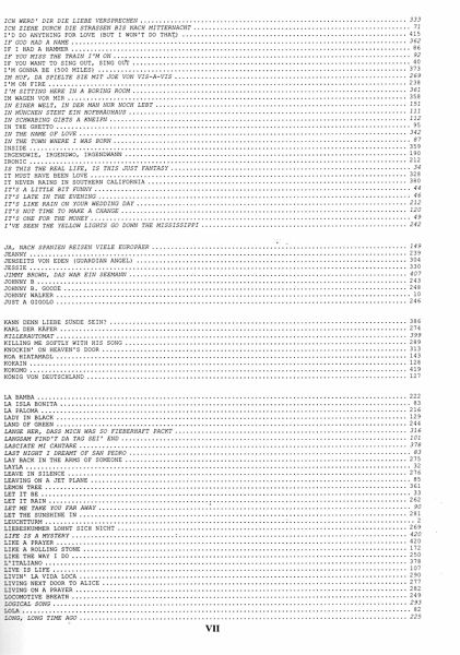 Das Ding Band 1 - Songbook, Kultliederbuch with notes, content