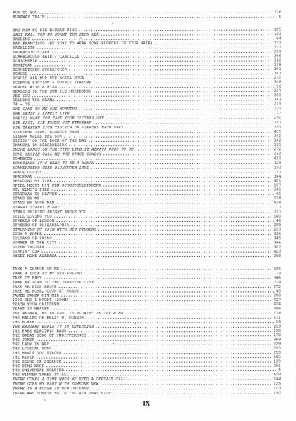 Das Ding Band 1 - Songbook, Kultliederbuch with notes, content