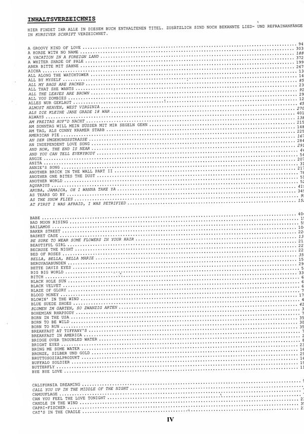 Das Ding Band 1 - Songbook, Kultliederbuch with notes, content