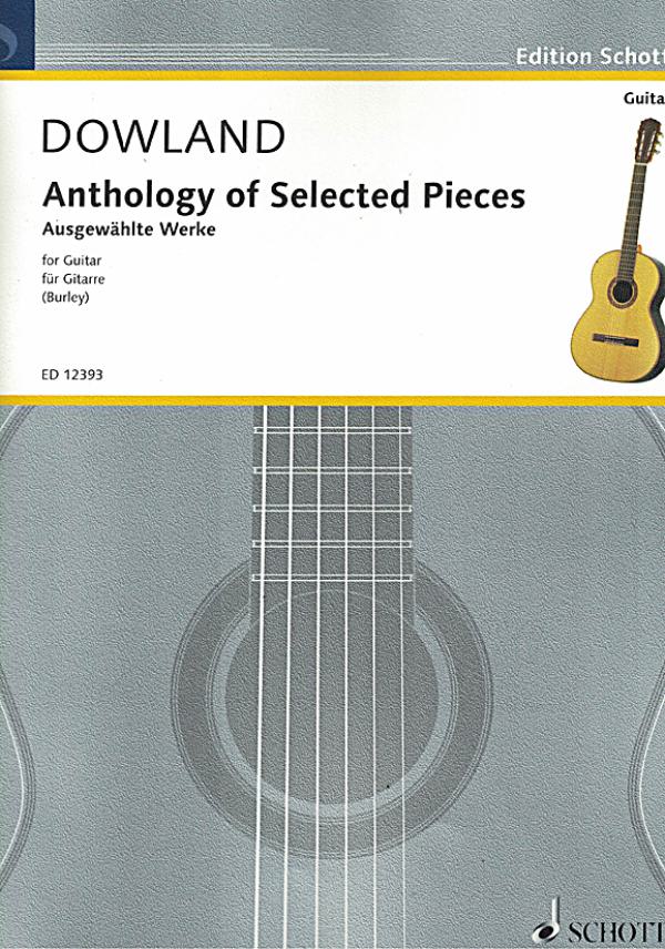 Dowland, John: Anthology of Selected Pieces, Noten für Gitarre solo