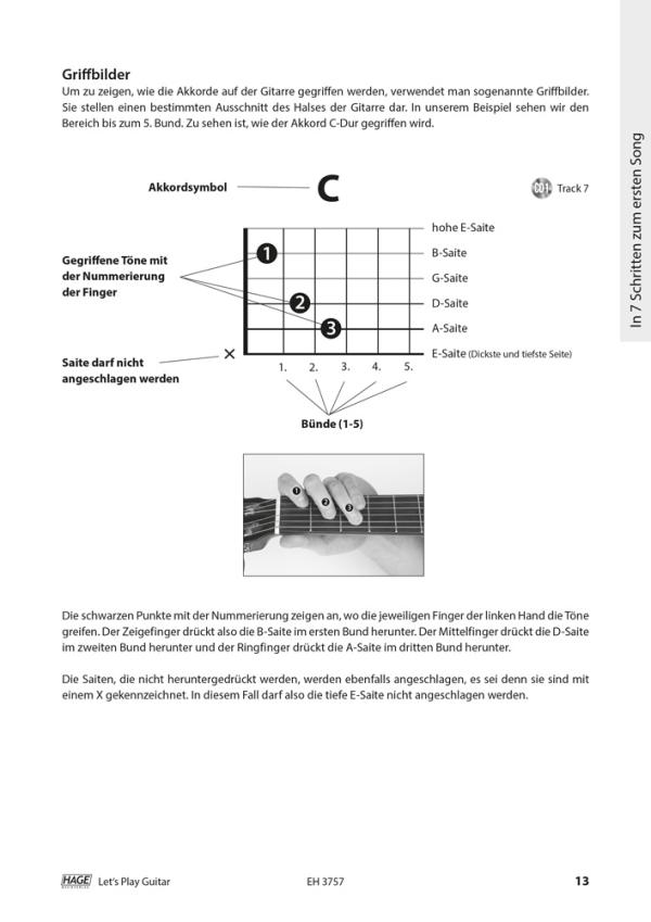 Let`s Play Guitar Songbook und Gitarrenschule von Alexander Espinosa, Liedbegleitung für Gitarre Beispiel