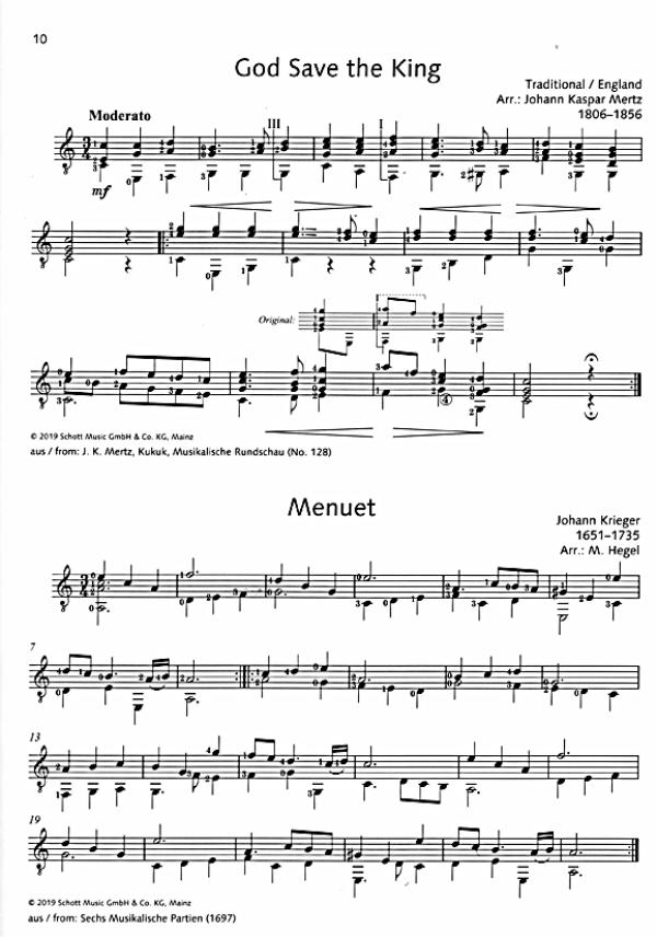 Guitarissimo - Asturias - 55 Vortragsstücke aus 5 Jahrhunderten für Gitarre solo, Noten Beispiel