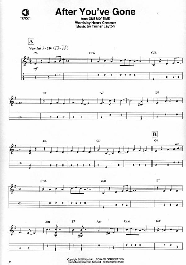 Gypsy Swing Mandolin, Play Along, mit CD, Noten und Tabulatur Beispiel