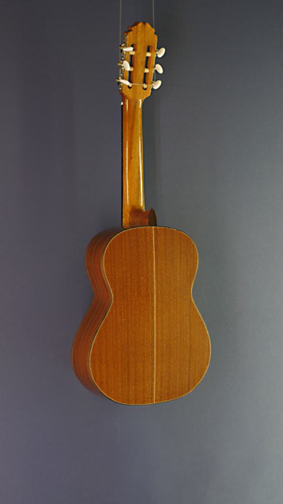 Kindergitarre Juan Aguilera, Modell niña 55, 1/2-Gitarre mit 55 cm Mensur und massiver Zederdecke, Rückseite