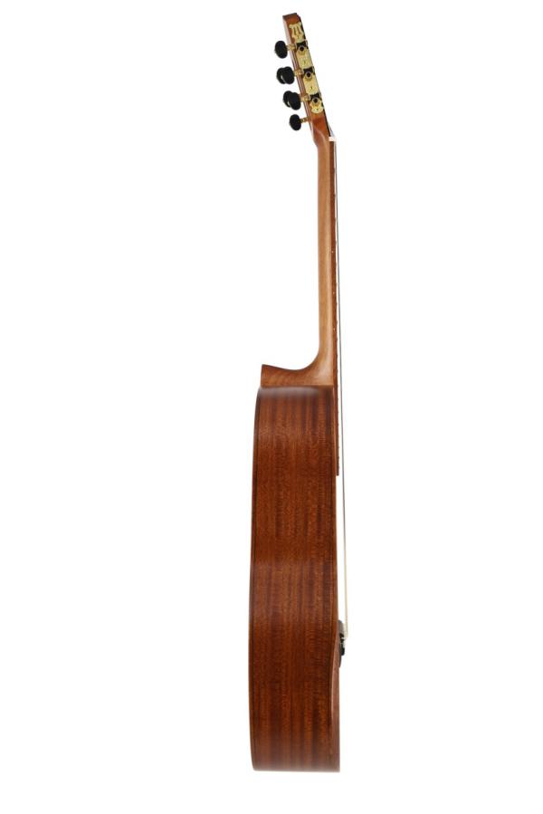 Lacuerda 65 ergo with armrest, matt finished classical guitar with solid spruce top, sides