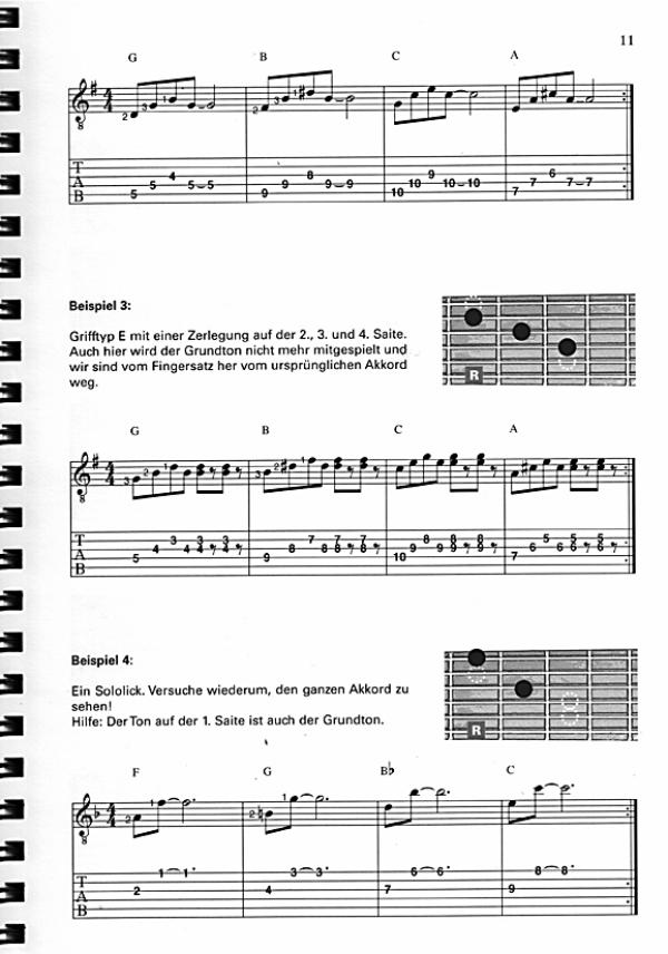 Langer, Michael: Acoustic Guitar Soloing, Einstieg in Improvisation und Arrangement auf der Gitarre Beispiel