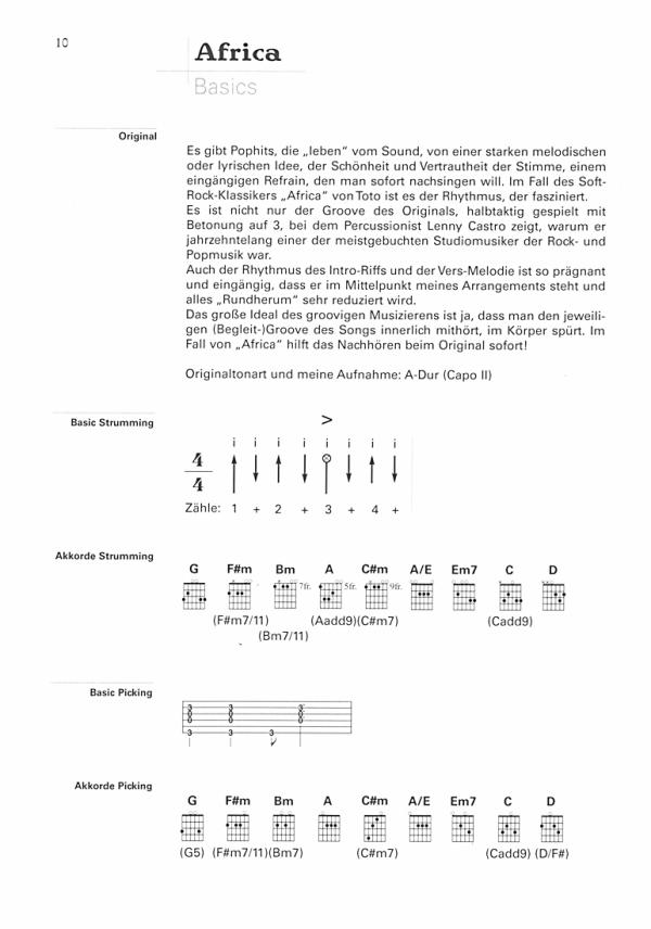 Langer, Michael: Acoustic Pop Guitar Solos Bd. 6 für Gitarre solo und Songbook für Begleitung, Noten und Tabulatur, mit online-audio, Beispiel