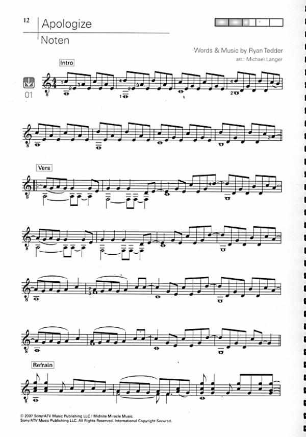 Langer, Michael: Acoustic Pop Guitar Solos Vol. 5 for guitar solo and songbook for accompaniment, sheet music  sample