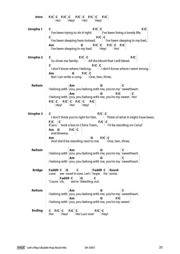 Schusterbauer, Daniel: Let`s Play Ukulele Songbook sample