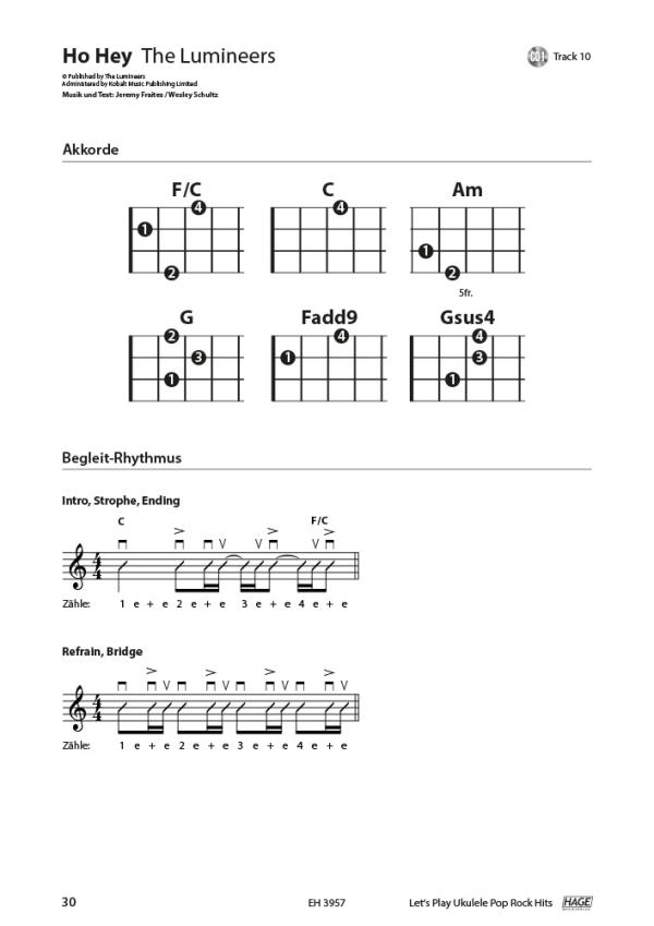 Schusterbauer, Daniel: Let`s Play Ukulele Songbook sample