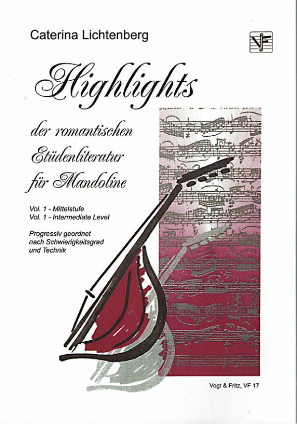 Highlights der Romantischen Etüdenliteratur - of the Romantic Studies Volume 1 for Mandolin, sheet music