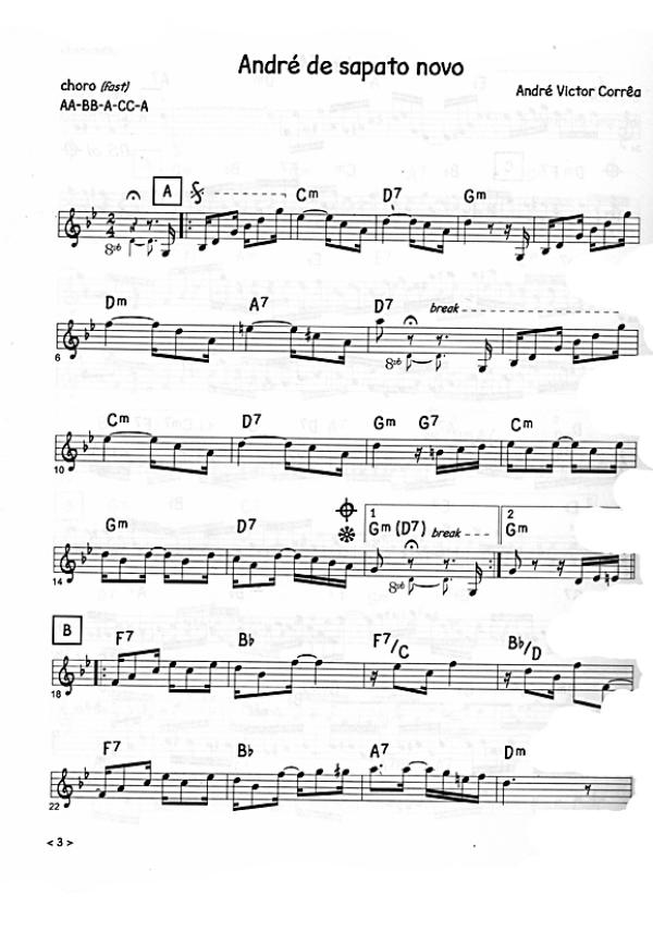 Marshall, Mike: Brazilian Choros for Mandolin solo and "Brazil Duo", sheet music sample