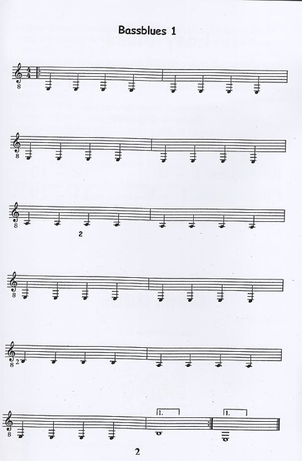 Müller, Martin: Easy Blues, notes sample