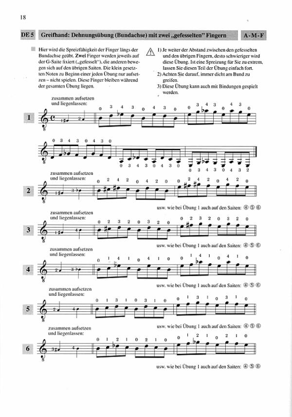 Payr, Fabian: Finger Fitness for Guitarists, Guitar Technique sheet music sample