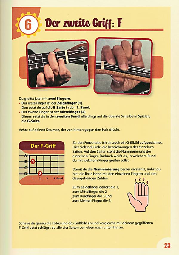 Bursch, Peter: Peter Bursch`s Kinder Ukulelenbuch (+ online Audio/ Video) Ukuelel method for children sample
