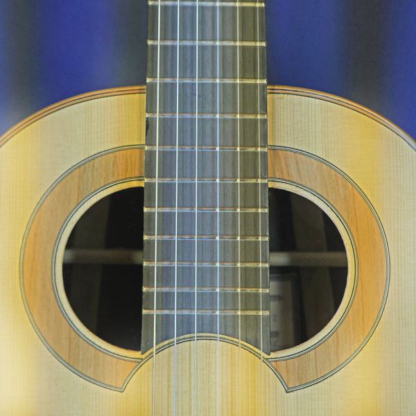 Hein Gitarrenbau Konzertgitarre Fichte Palisander nach Simplicio und Santos Hernandez, Meistergitarre, Rosette, Schild