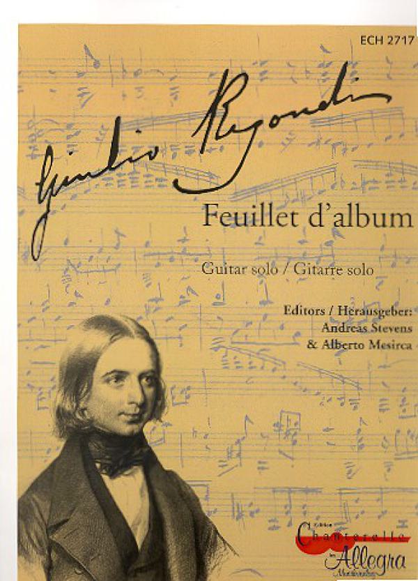 Regondi, Giulio: Feuillet d`album für Gitarre solo, Noten