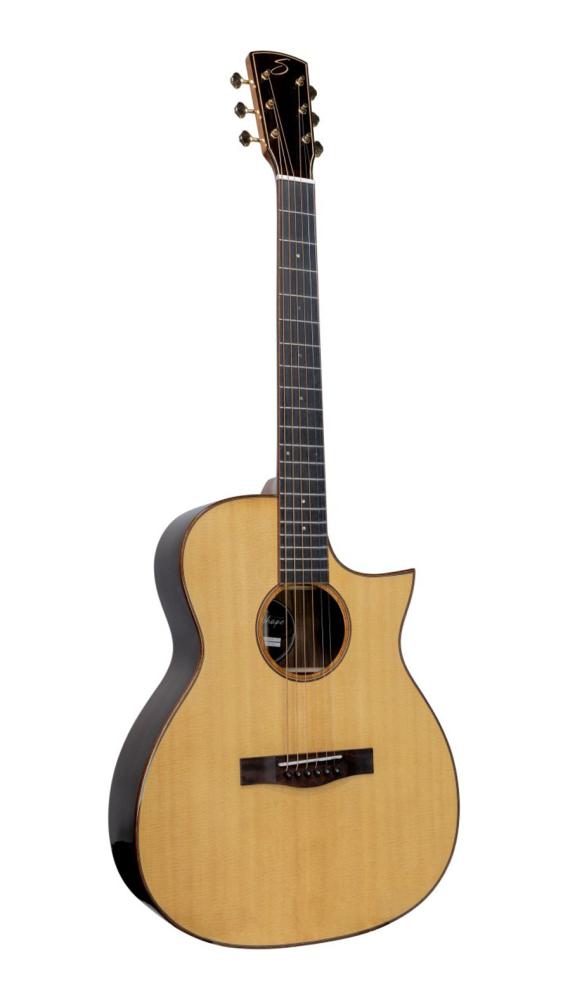 Shape O-415 HG CEB, acoustic guitar in OM shape, solid spruce top, solid rosewood, cutaway, pickup, arm bevel
