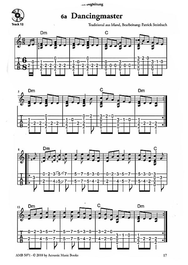 Steinbach, Patrick: Ukulele Melody Chord Concept, solo and accompaniment in Low G Tuning, sheet music sample