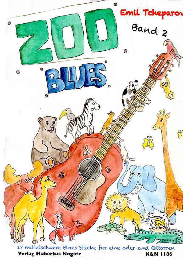 Tcheparov, Emil: Zoo Blues Vol. 2, intermediate piece for 1-2 guitars, sheet music
