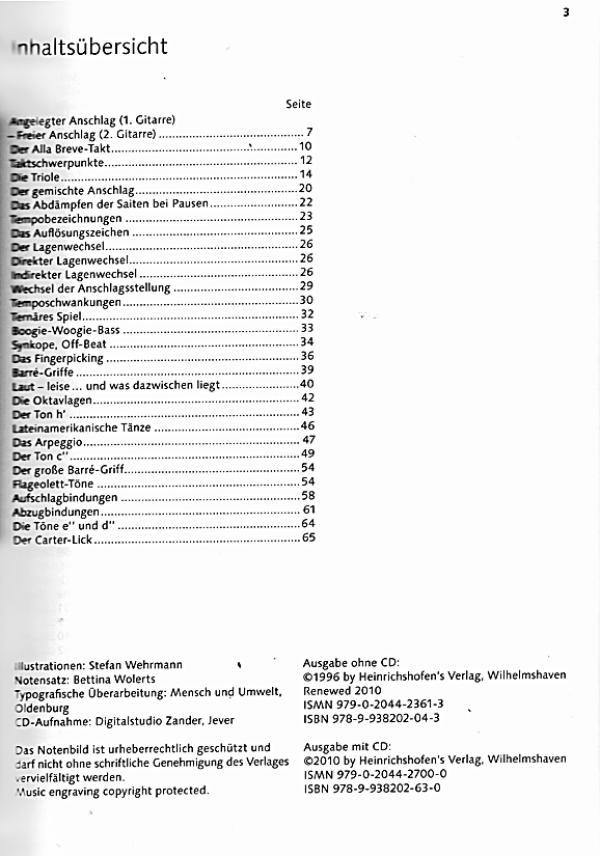 Teschner, Hans Joachim: Der Große Fridolin Vol. 2, Guitar method for kids content