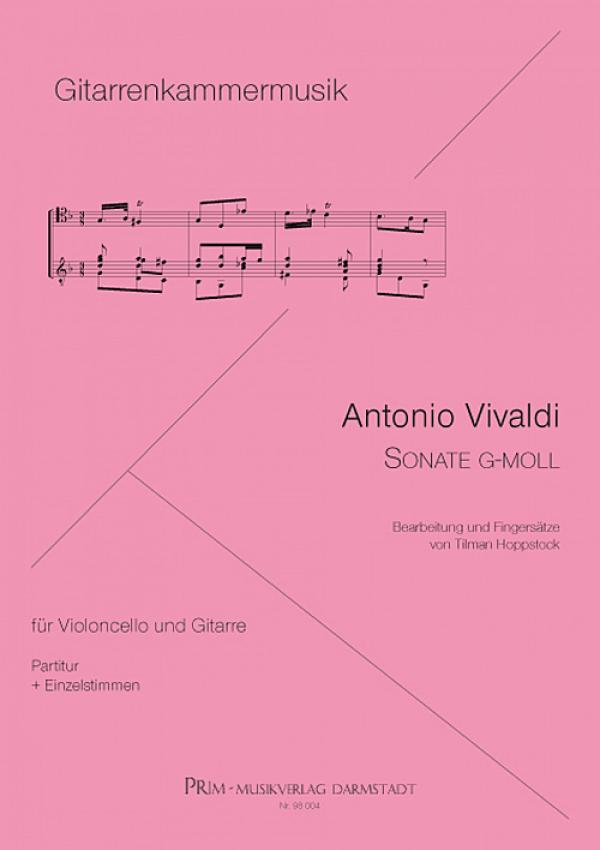 Vivaldi, Antonio: Sonate g minor for Cello and Guitar, sheet music