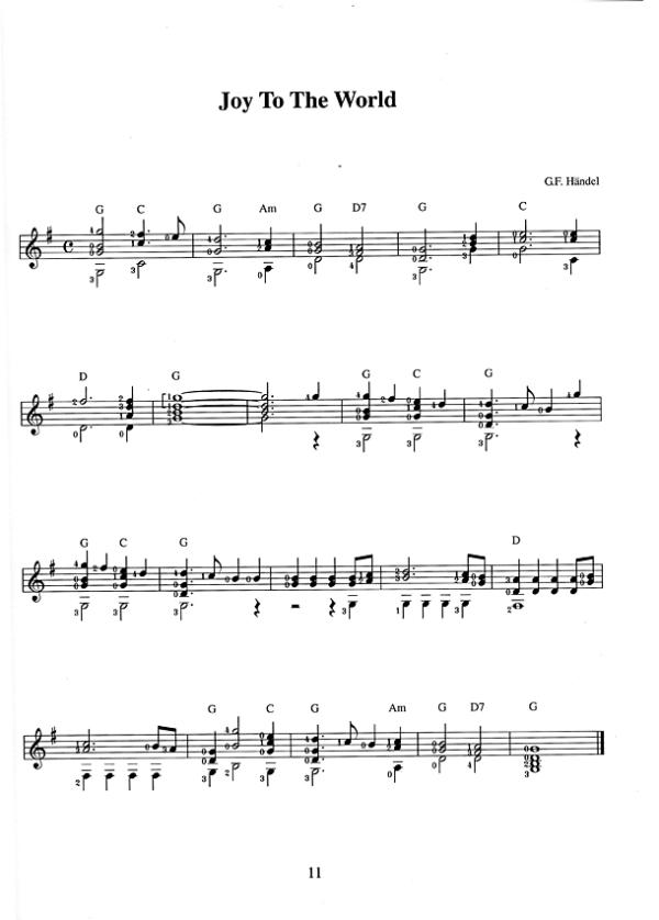 Westermeier, Hans: Weihnachtslieder aus aller Welt für Gitarre, Noten Beispiel