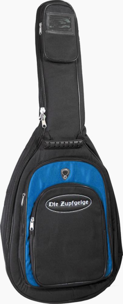 Gigbag for classical guitar, black blue