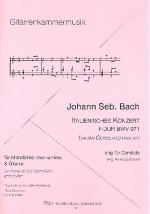Bach, Johann Sebastian: Italienisches Konzert F-Dur BWV 971 für Mandoline (Flöte/Violine) und Gitarre, Noten
