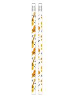 Bleistift mit Gitarren und Radiergummi