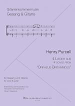 Purcell, Henry: 4 Lieder aus "Orpheus Britannicus" für Gesang und Gitarre, Noten